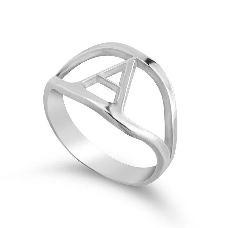 Custom Single or Couples’ Initial Ring - Sterling Silver Rings / Silver Rings