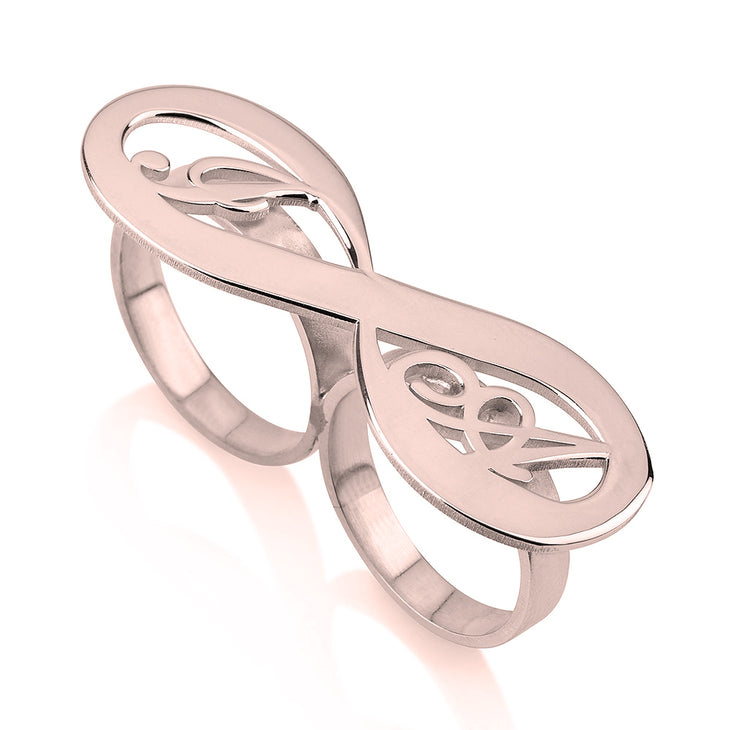 rose gold infinity ring - Rose Gold Rings