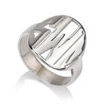 monogram ring - Custom Sterling Silver Rings / Custom Silver Rings