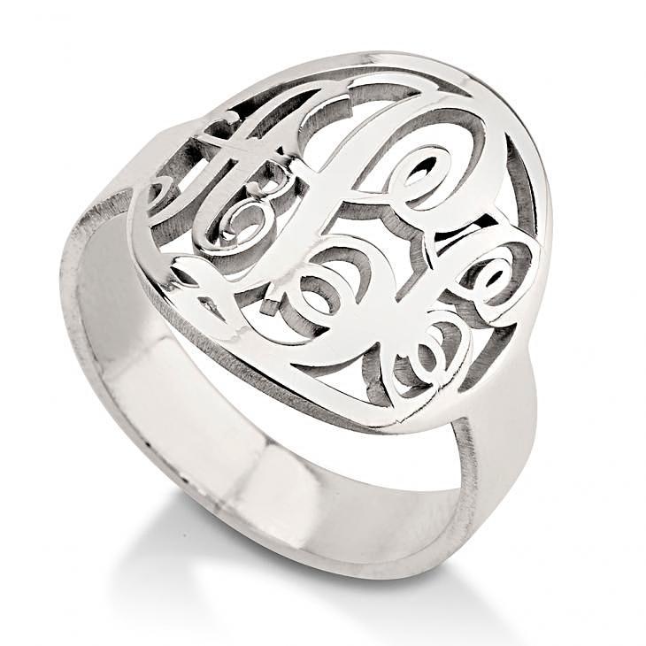 initial rings - Sterling Silver Rings / Silver Rings