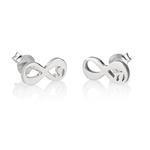 Infinity And Initial Blend Earrings