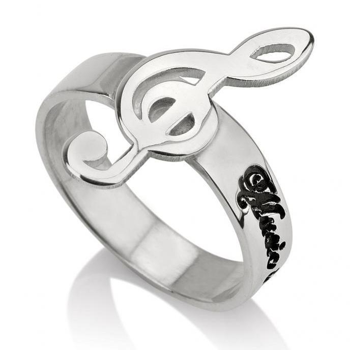 music ring jewelry - Sterling Silver Rings / Silver Rings