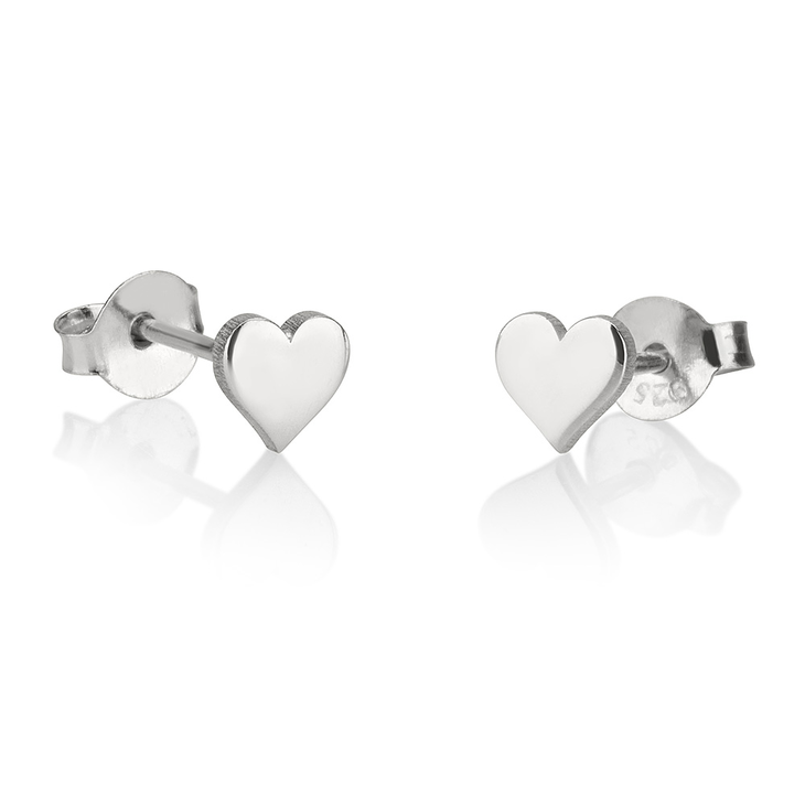 Customized Heart Stud Earrings