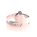 birthstone jewelry - Custom Rose Gold Rings