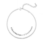 Birthstone and initial Charm Anklet